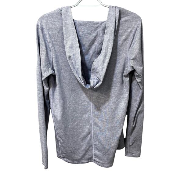 Zella Women's To & Fro Long Sleeve Hooded Lightweight Pullover Purple/Gray Sz S - Picture 4 of 10